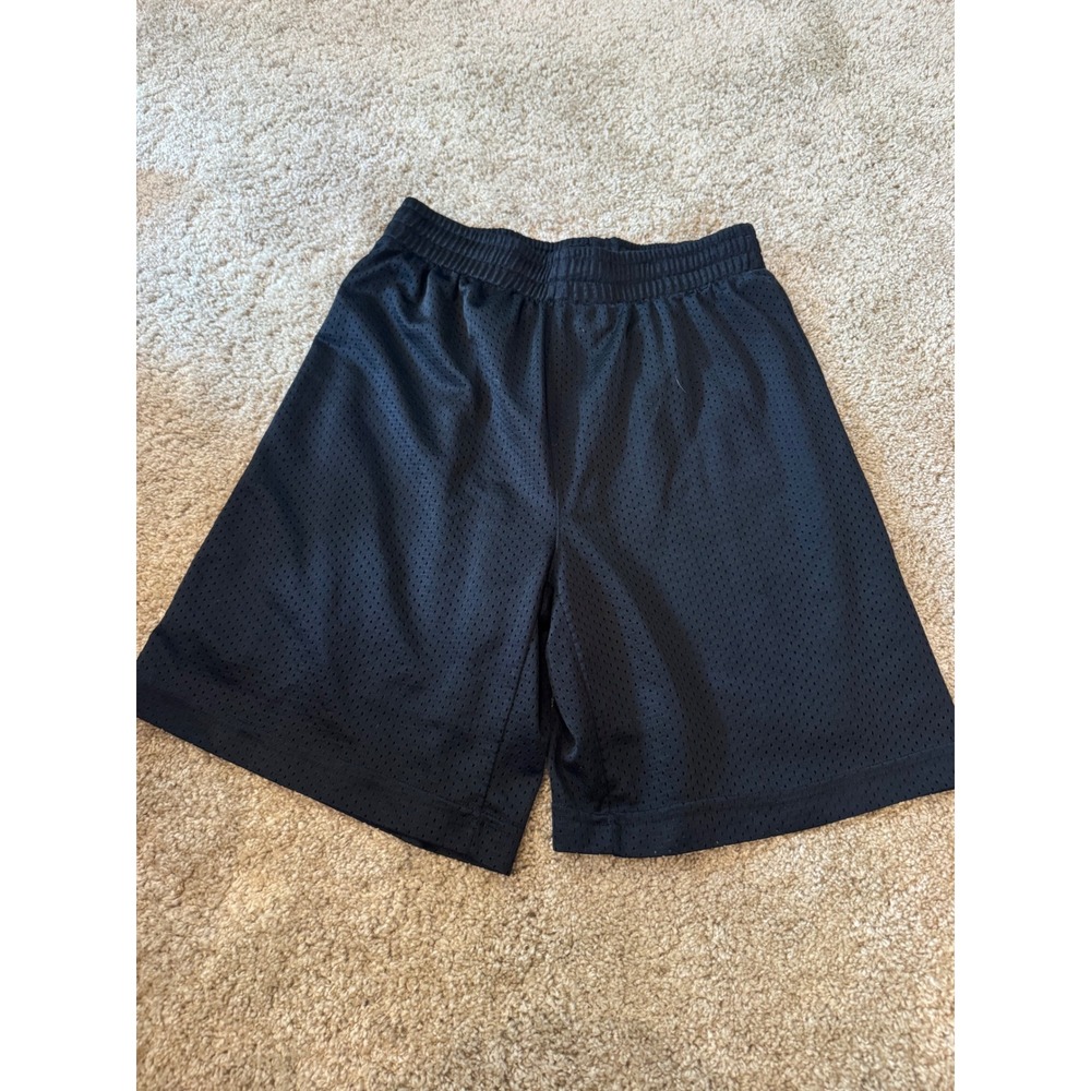 GTM Sportswear Boys Youth Medium Mesh Athletic Basketball Shorts Black YM